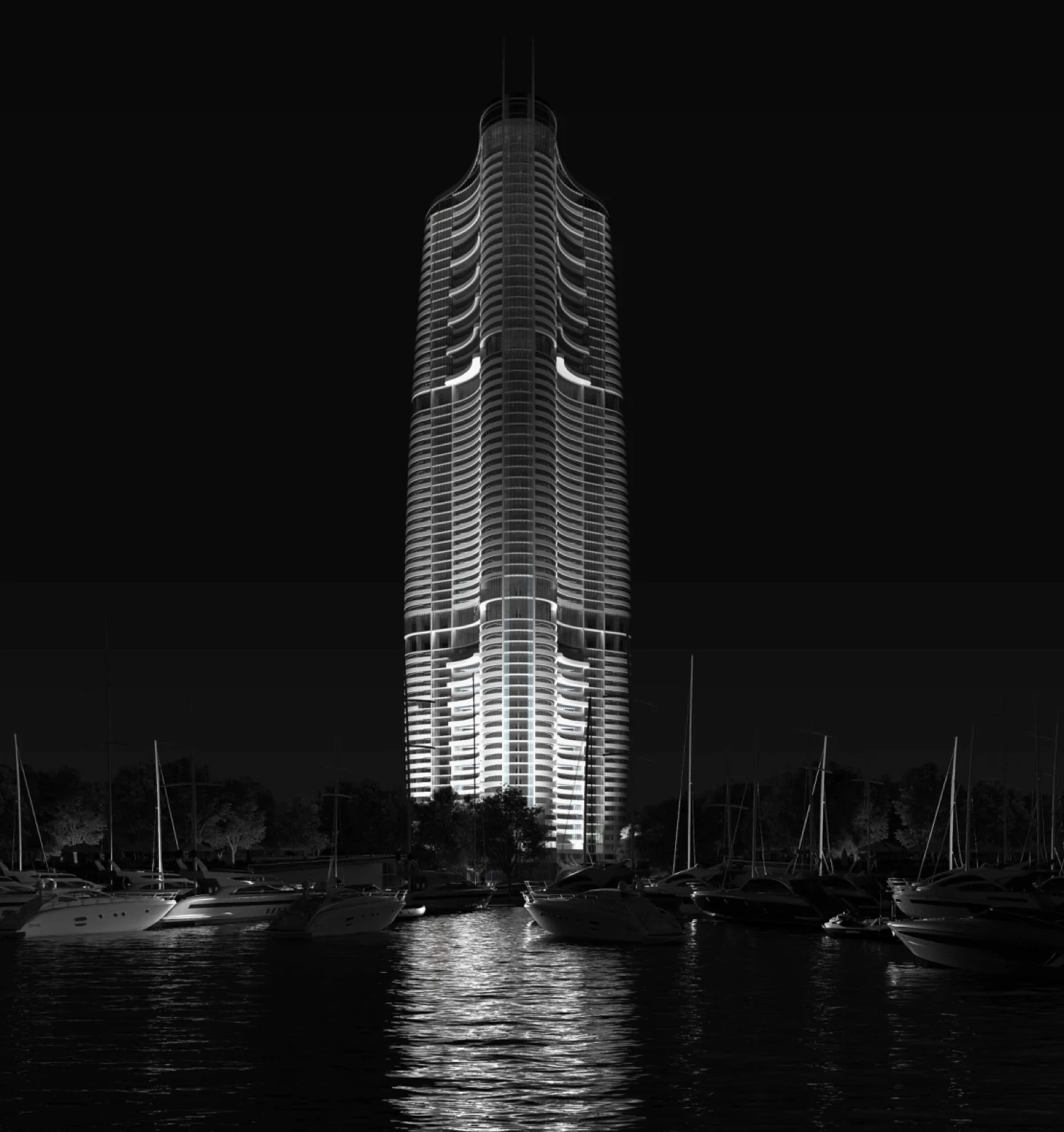 Alameen Tower architectural visualization