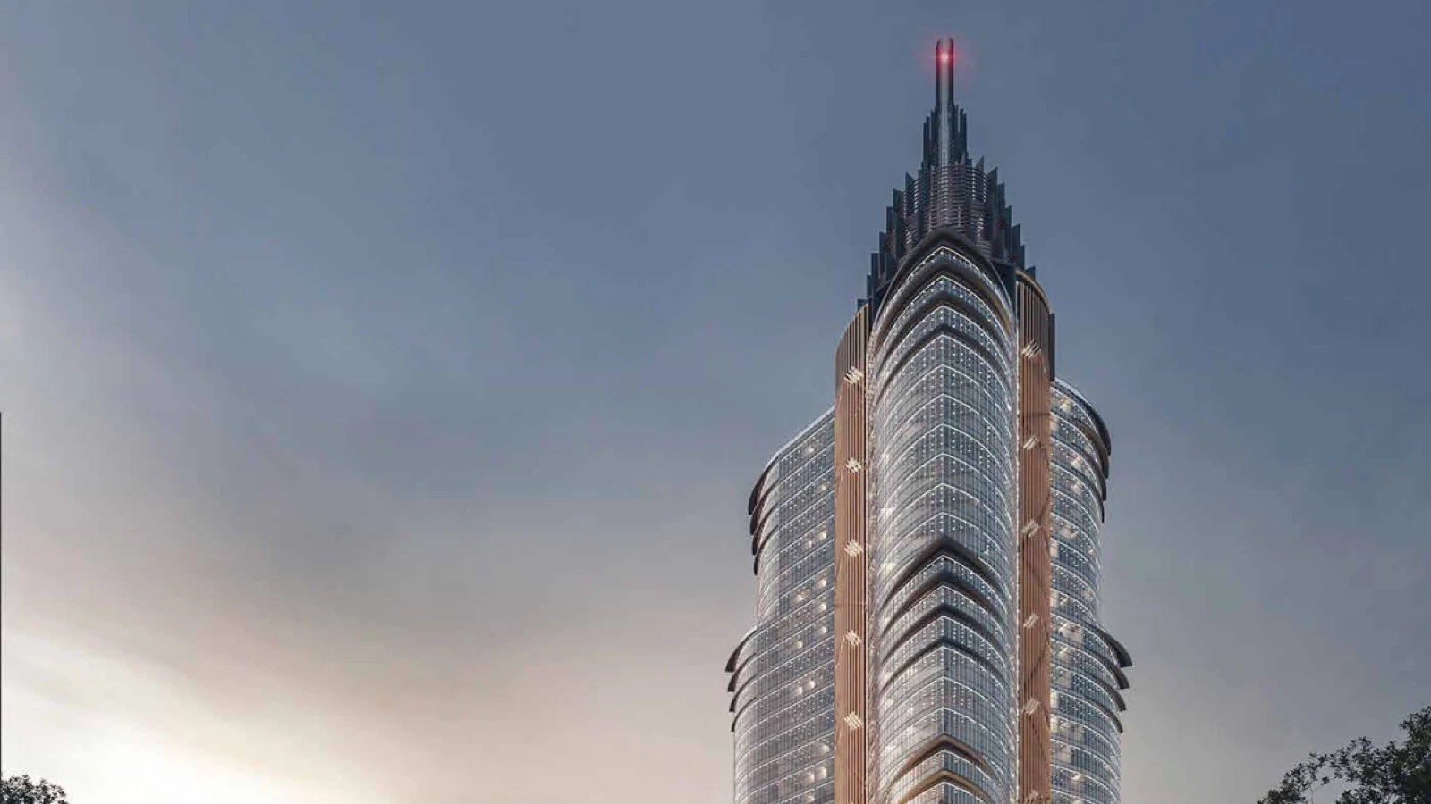 North Tower — high-rise tower, architectural visualization