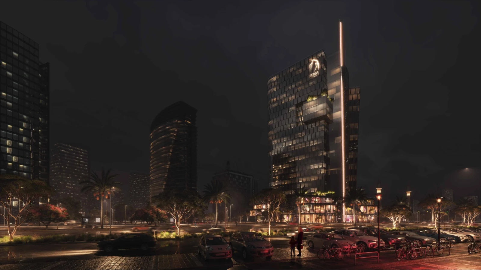 Podia Tower architectural visualization